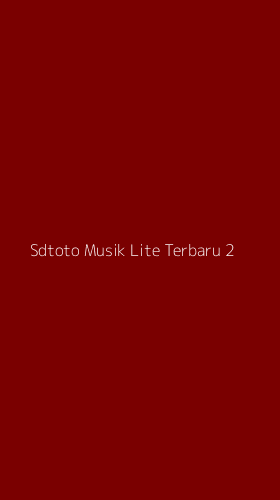 Tampilan Antarmuka Aplikasi Sdtoto Musik Lite Terbaru - 2