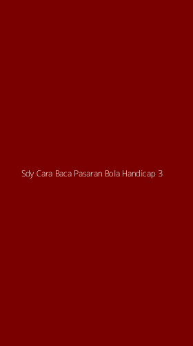 Tampilan Antarmuka Aplikasi Sdy Cara Baca Pasaran Bola Handicap - 3