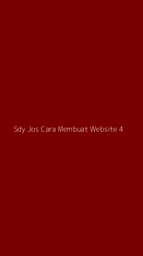 Tampilan Antarmuka Aplikasi Sdy Jos Cara Membuat Website - 4