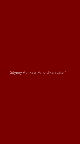 Tampilan Antarmuka Aplikasi Sdyney Aplikasi Pendidikan Lite - 4