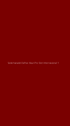 Tampilan Antarmuka Aplikasi Sederhana4d Daftar Akun Pro Slot Internasional - 1