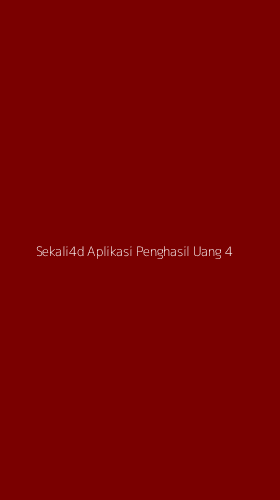 Tampilan Antarmuka Aplikasi Sekali4d Aplikasi Penghasil Uang - 4