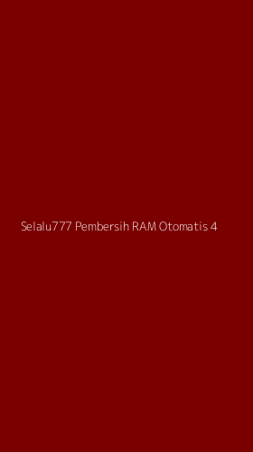 Tampilan Antarmuka Aplikasi Selalu777 Pembersih Ram Otomatis - 4