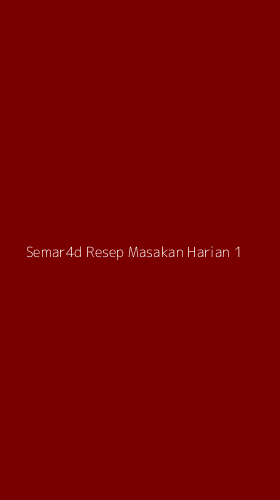 Tampilan Antarmuka Aplikasi Semar4d Resep Masakan Harian - 1