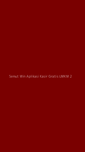 Tampilan Antarmuka Aplikasi Semut Win Aplikasi Kasir Gratis Umkm - 2