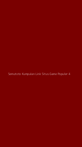 Tampilan Antarmuka Aplikasi Semutoto Kumpulan Link Situs Game Populer - 4