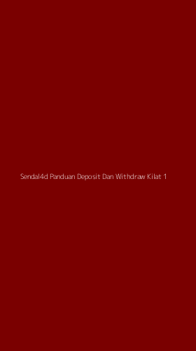 Tampilan Antarmuka Aplikasi Sendal4d Panduan Deposit Dan Withdraw Kilat - 1