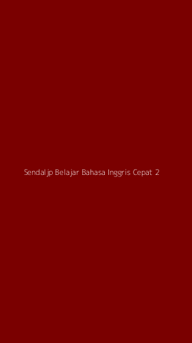 Tampilan Antarmuka Aplikasi Sendaljp Belajar Bahasa Inggris Cepat - 2