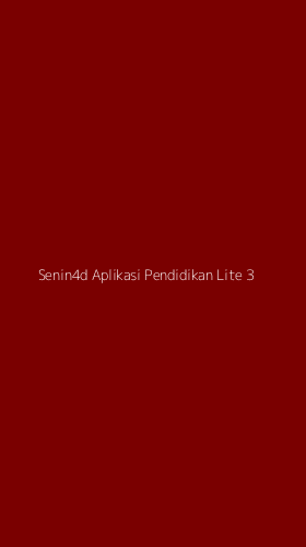 Tampilan Antarmuka Aplikasi Senin4d Aplikasi Pendidikan Lite - 3