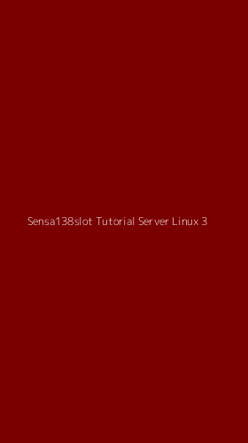 Tampilan Antarmuka Aplikasi Sensa138slot Tutorial Server Linux - 3