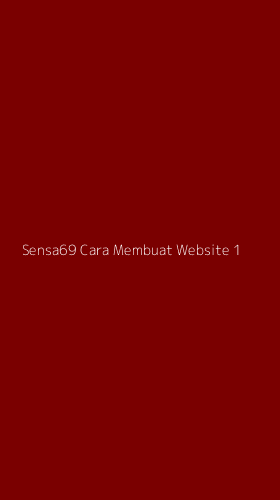 Tampilan Antarmuka Aplikasi Sensa69 Cara Membuat Website - 1