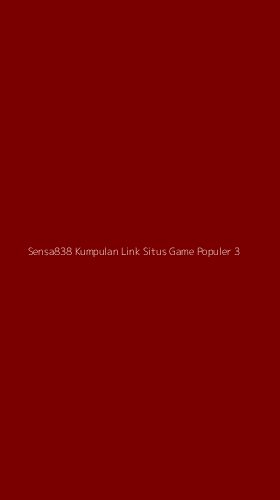 Tampilan Antarmuka Aplikasi Sensa838 Kumpulan Link Situs Game Populer - 3