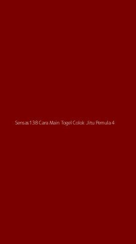 Tampilan Antarmuka Aplikasi Sensas138 Cara Main Togel Colok Jitu Pemula - 4