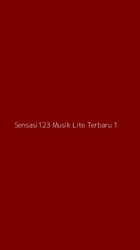 Tampilan Antarmuka Aplikasi Sensasi123 Musik Lite Terbaru - 1