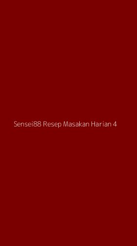 Tampilan Antarmuka Aplikasi Sensei88 Resep Masakan Harian - 4