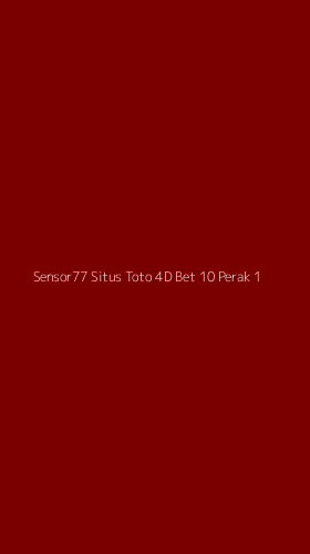 Tampilan Antarmuka Aplikasi Sensor77 Situs Toto 4d Bet 10 Perak - 1