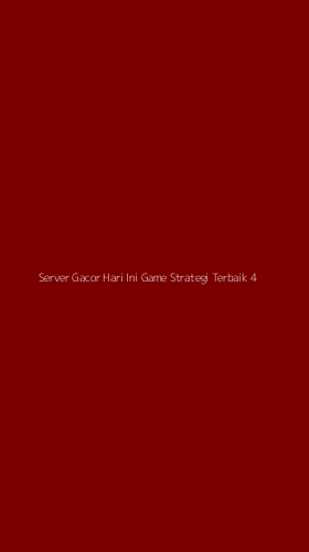Tampilan Antarmuka Aplikasi Server Gacor Hari Ini Game Strategi Terbaik - 4
