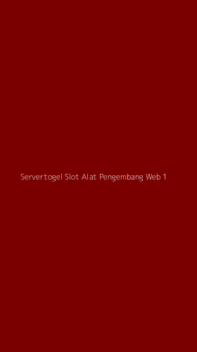 Tampilan Antarmuka Aplikasi Servertogel Slot Alat Pengembang Web - 1