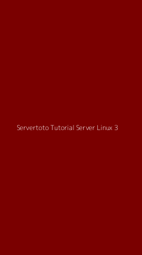 Tampilan Antarmuka Aplikasi Servertoto Tutorial Server Linux - 3