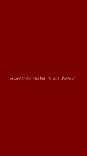 Tampilan Antarmuka Aplikasi Setor777 Aplikasi Kasir Gratis Umkm - 3