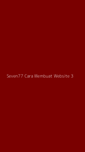 Tampilan Antarmuka Aplikasi Seven77 Cara Membuat Website - 3