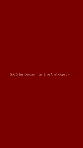 Tampilan Antarmuka Aplikasi Sg0 Situs Dengan Fitur Live Chat Cepat - 4
