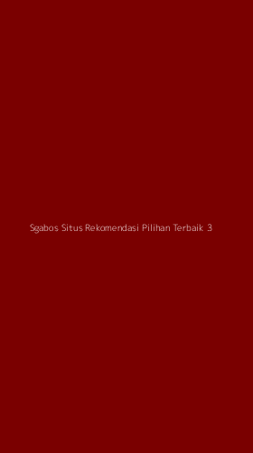 Tampilan Antarmuka Aplikasi Sgabos Situs Rekomendasi Pilihan Terbaik - 3
