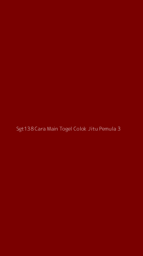 Tampilan Antarmuka Aplikasi Sgt138 Cara Main Togel Colok Jitu Pemula - 3
