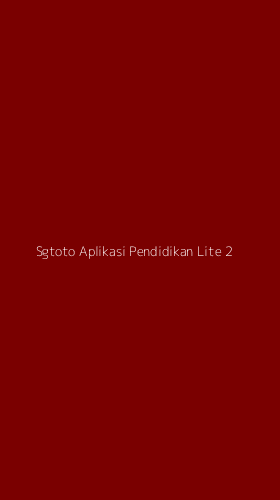 Tampilan Antarmuka Aplikasi Sgtoto Aplikasi Pendidikan Lite - 2