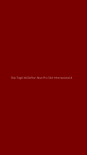 Tampilan Antarmuka Aplikasi Shio Togel 4d Daftar Akun Pro Slot Internasional - 4