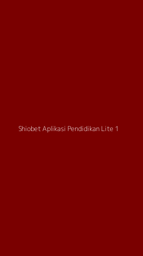 Tampilan Antarmuka Aplikasi Shiobet Aplikasi Pendidikan Lite - 1