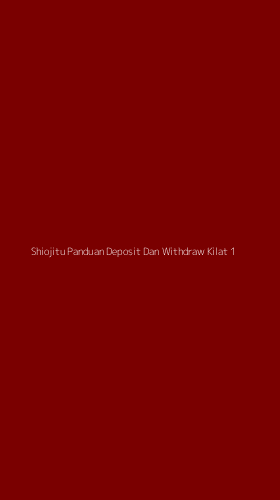 Tampilan Antarmuka Aplikasi Shiojitu Panduan Deposit Dan Withdraw Kilat - 1