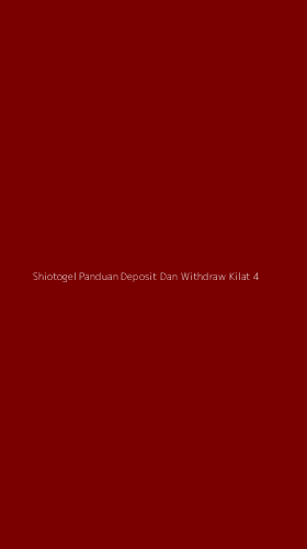 Tampilan Antarmuka Aplikasi Shiotogel Panduan Deposit Dan Withdraw Kilat - 4
