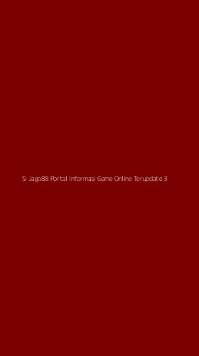 Tampilan Antarmuka Aplikasi Si Jago88 Portal Informasi Game Online Terupdate - 3