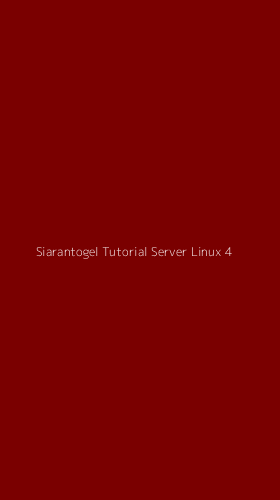 Tampilan Antarmuka Aplikasi Siarantogel Tutorial Server Linux - 4