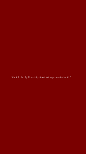Tampilan Antarmuka Aplikasi Sihokitoto Aplikasi Aplikasi Kebugaran Android - 1