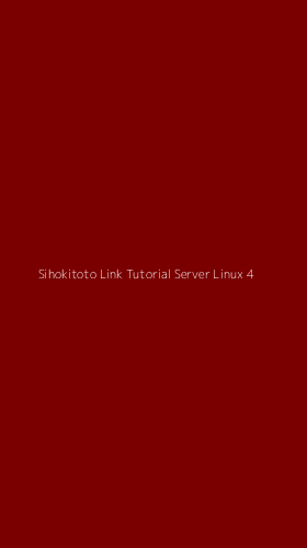Tampilan Antarmuka Aplikasi Sihokitoto Link Tutorial Server Linux - 4