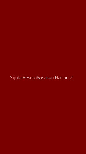 Tampilan Antarmuka Aplikasi Sijoki Resep Masakan Harian - 2
