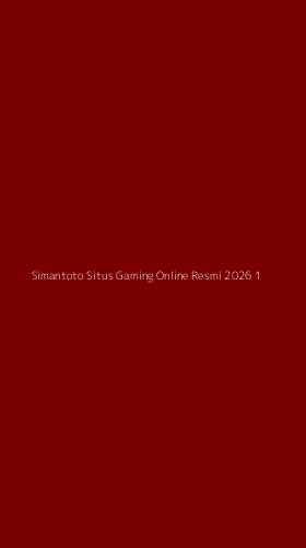 Tampilan Antarmuka Aplikasi Simantoto Situs Gaming Online Resmi 2026 - 1