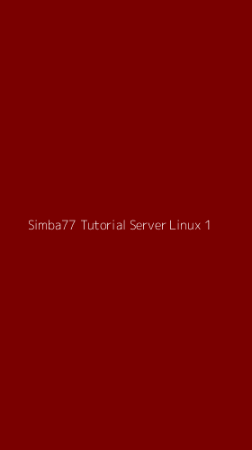 Tampilan Antarmuka Aplikasi Simba77 Tutorial Server Linux - 1