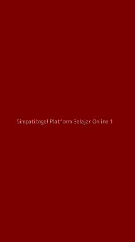 Tampilan Antarmuka Aplikasi Simpatitogel Platform Belajar Online - 1