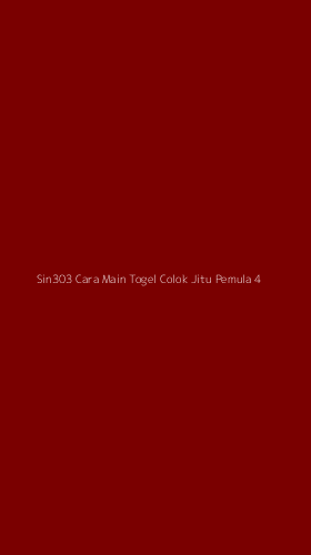 Tampilan Antarmuka Aplikasi Sin303 Cara Main Togel Colok Jitu Pemula - 4