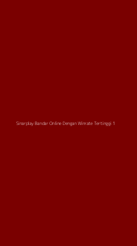 Tampilan Antarmuka Aplikasi Sinarplay Bandar Online Dengan Winrate Tertinggi - 1