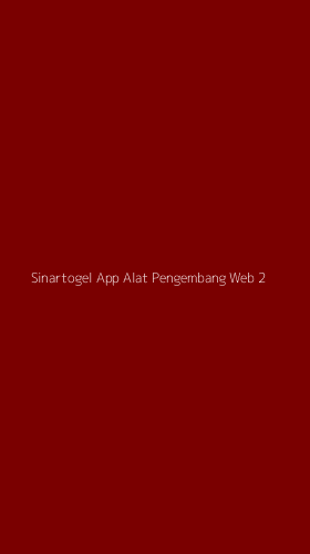 Tampilan Antarmuka Aplikasi Sinartogel App Alat Pengembang Web - 2