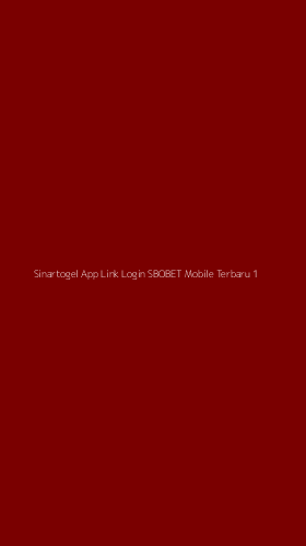 Tampilan Antarmuka Aplikasi Sinartogel App Link Login Sbobet Mobile Terbaru - 1