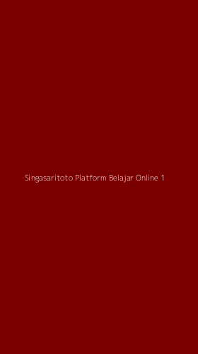 Tampilan Antarmuka Aplikasi Singasaritoto Platform Belajar Online - 1