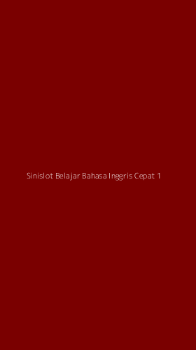 Tampilan Antarmuka Aplikasi Sinislot Belajar Bahasa Inggris Cepat - 1