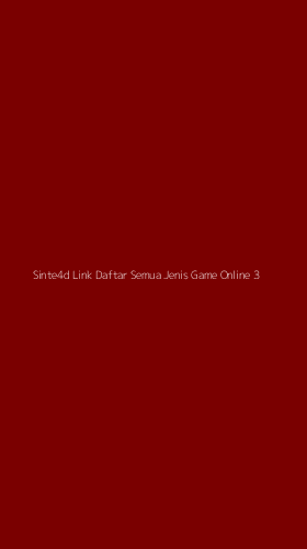 Tampilan Antarmuka Aplikasi Sinte4d Link Daftar Semua Jenis Game Online - 3