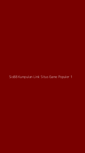 Tampilan Antarmuka Aplikasi Sio88 Kumpulan Link Situs Game Populer - 1