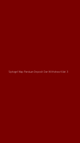 Tampilan Antarmuka Aplikasi Siptogel Wap Panduan Deposit Dan Withdraw Kilat - 3